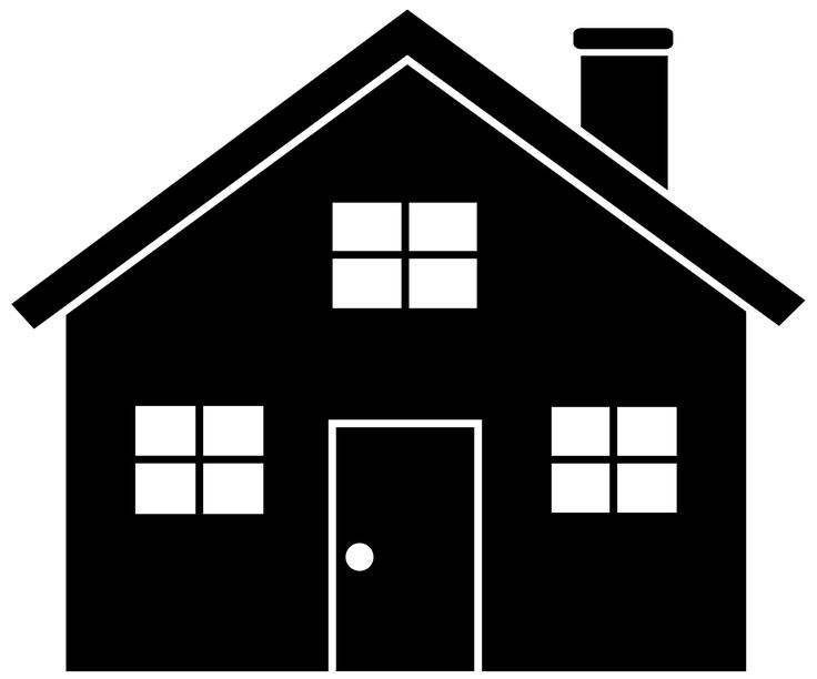 736x612 House Clipart Black And White Png
