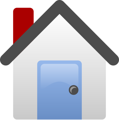497x500 Simple House Vector Clip Art Public Domain Vectors