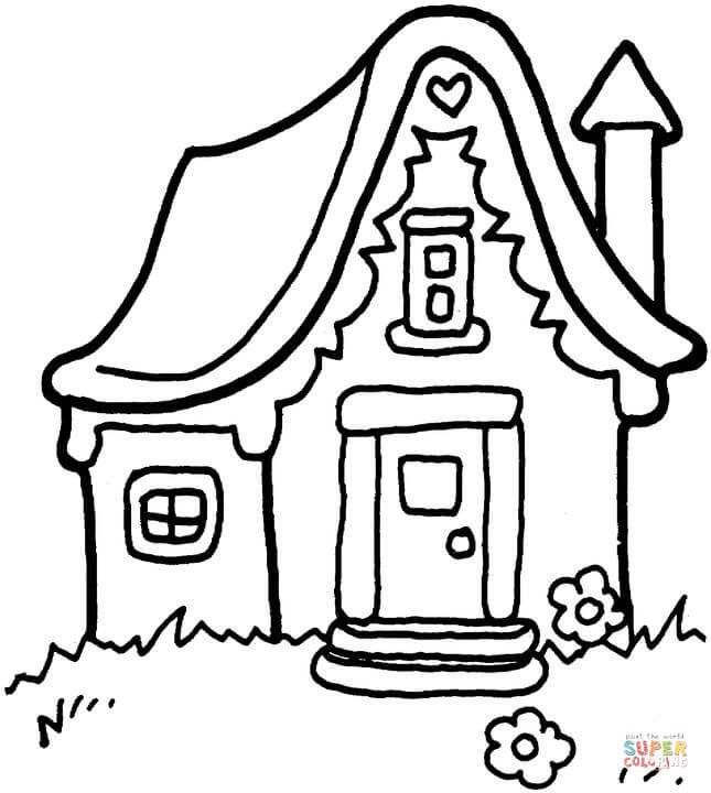 645x720 Fascinating House Coloring Page 77 In Coloring Pages For Kids