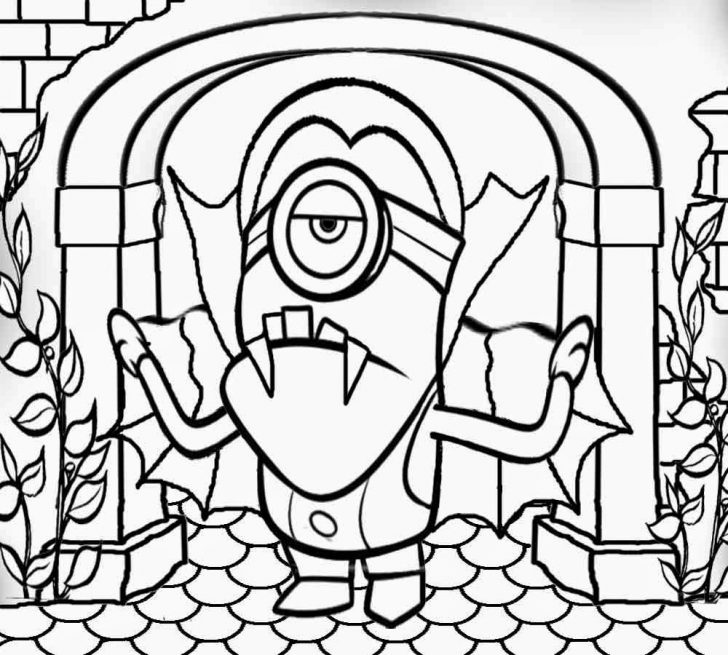 728x655 Adult Monster House Coloring Pages. Monster House Coloring Pages