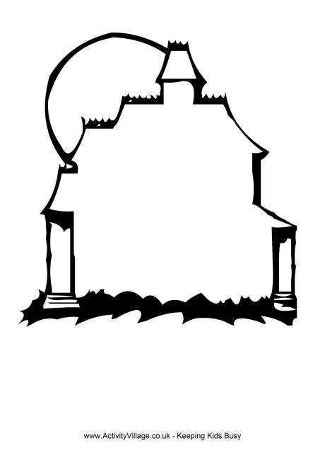 460x650 Halloween House Coloring Pages Free Printable Coloring Pages