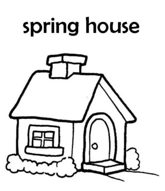 530x614 Barney House Coloring Page