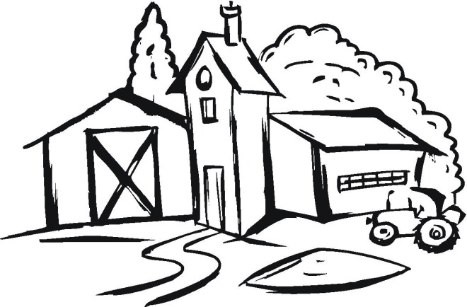 660x434 Coloring Pages Farm House Murderthestout