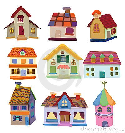 400x425 Drawn House Cartoon