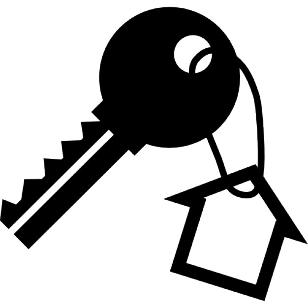 626x626 Key With A House Shape Hanging Icons Free Download