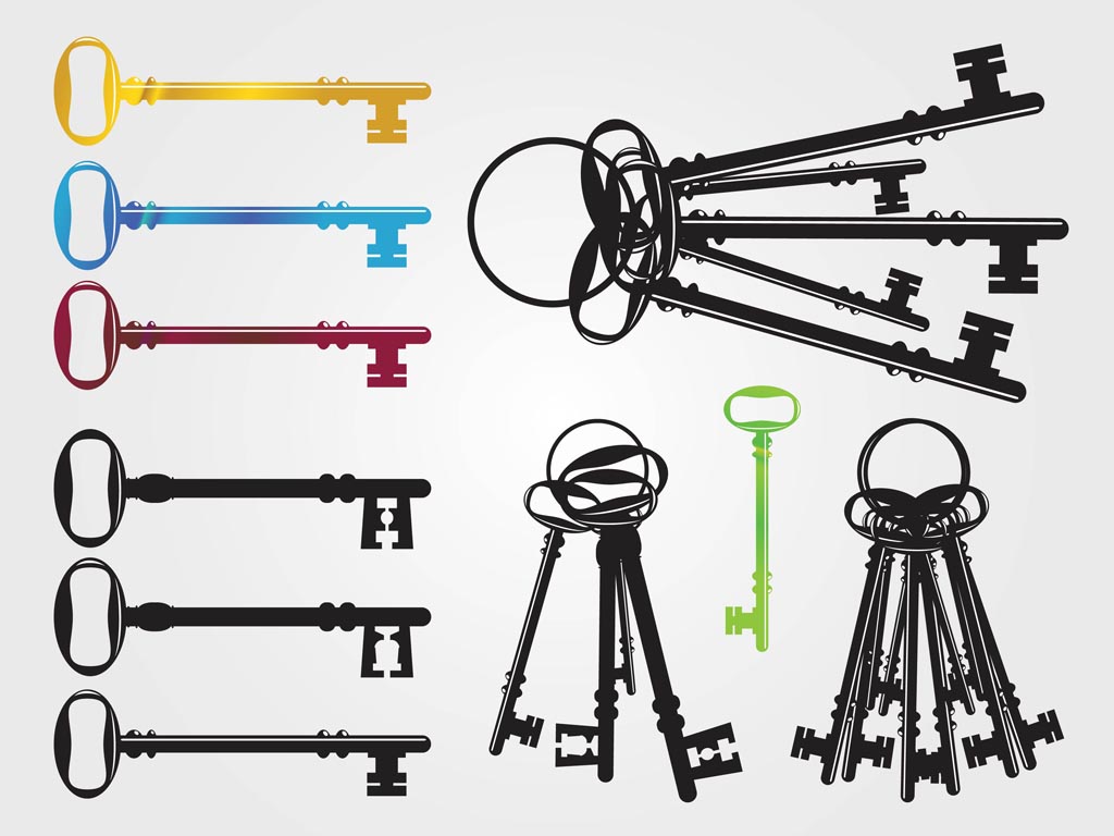 1024x768 Vintage Keys Vector Art Amp Graphics