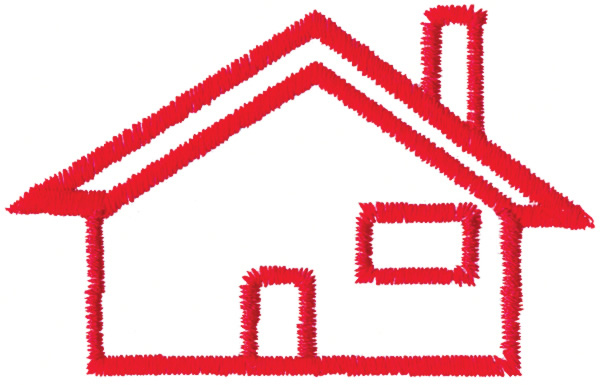 600x385 House Outline Embroidery Design Annthegran