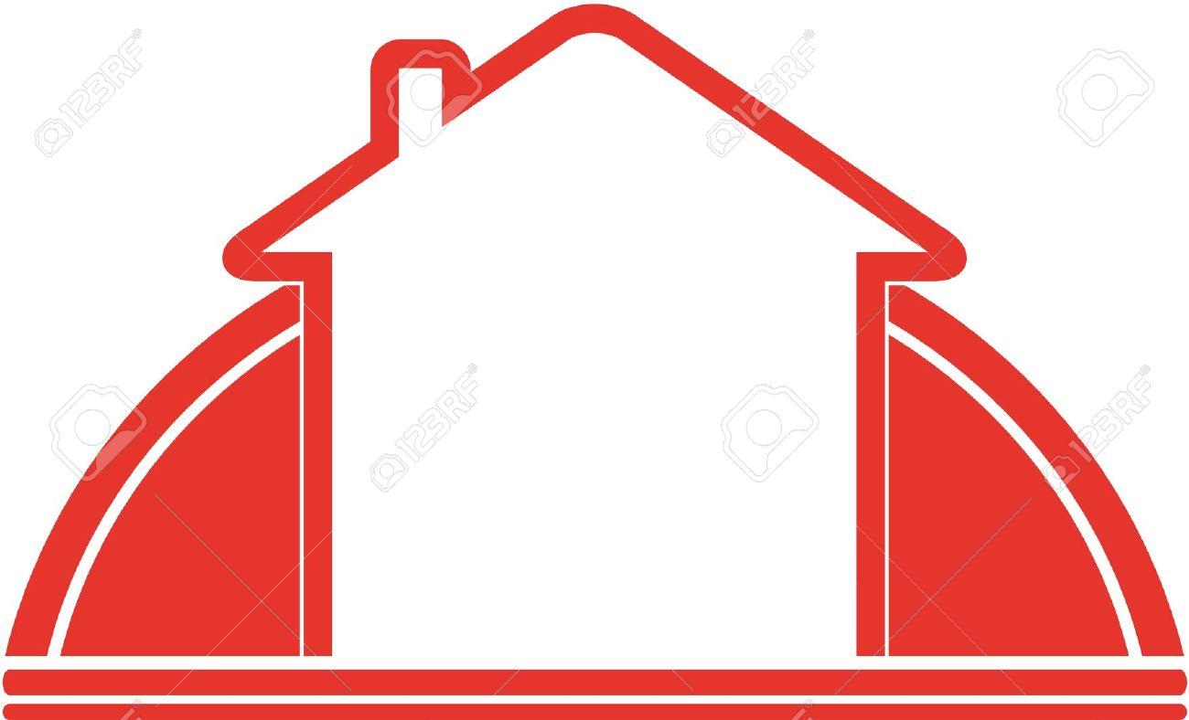 1300x788 Red House Outline Clipart Collection