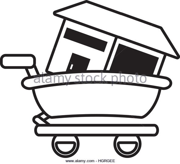 592x540 House Building Contour Outline Vector Stock Photos Amp House