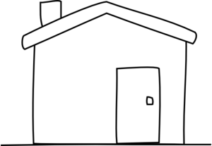 300x207 House Black And White House Black And White Clipart 3