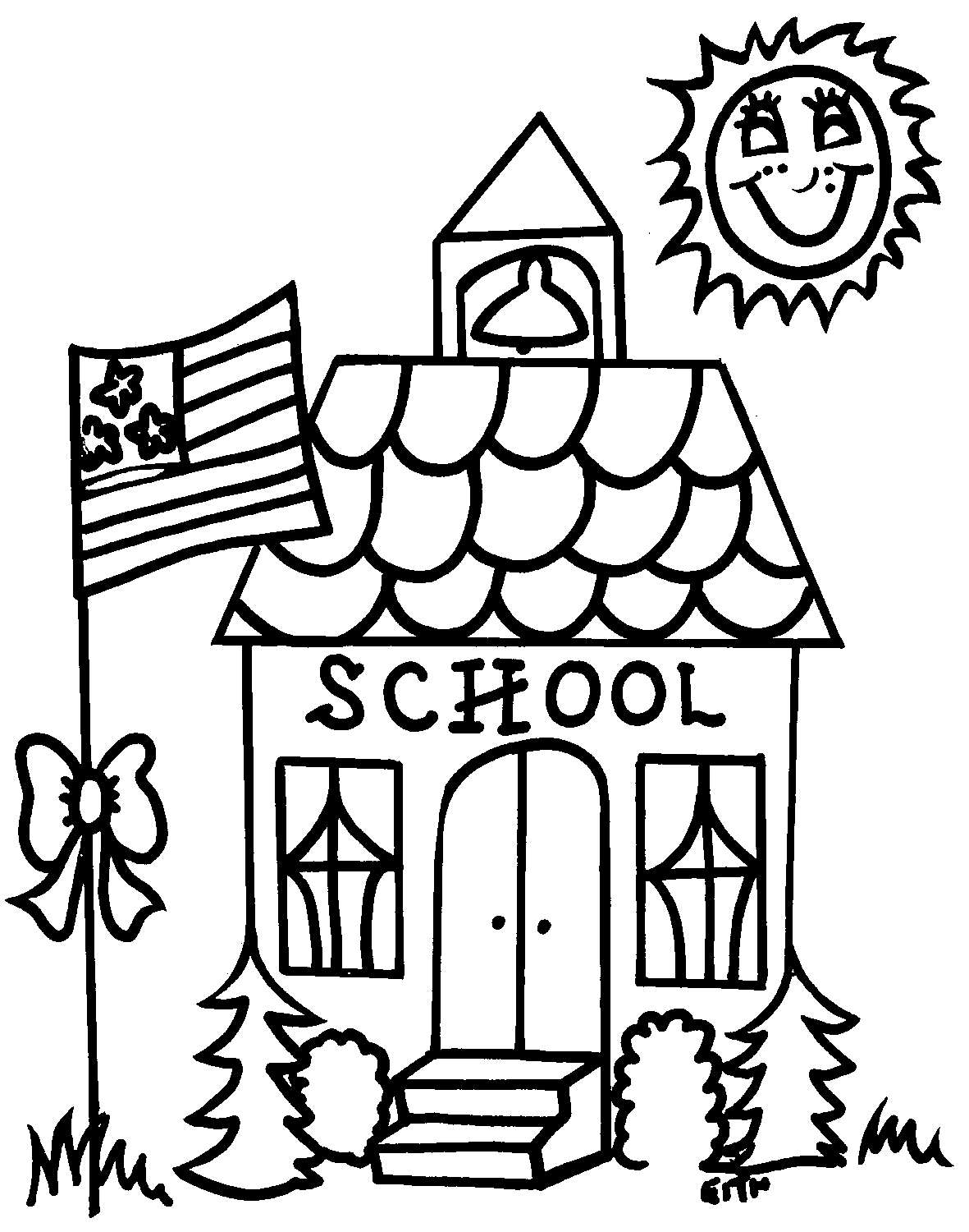 1181x1500 Schoolhouse Outline Clipart