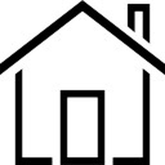 338x338 Florida House Outline Clipart