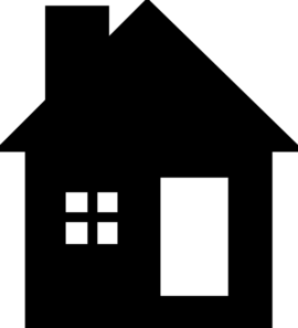 270x297 Black House Cliparts 180997
