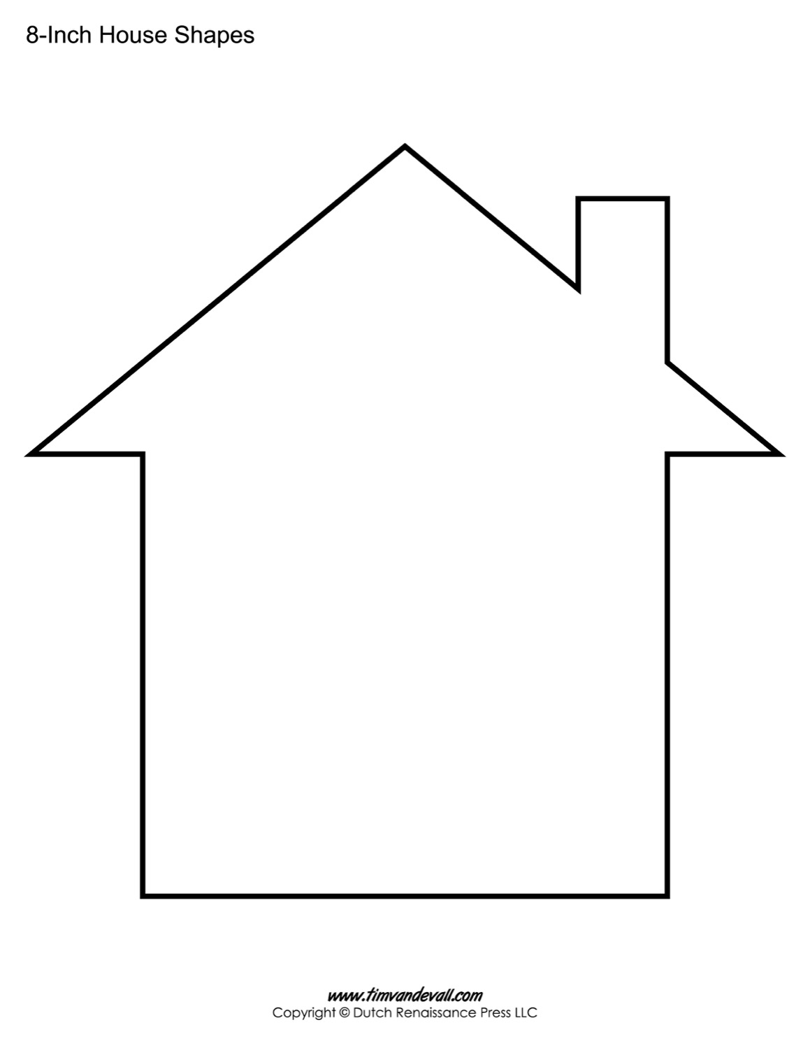 Free Printable My House Template