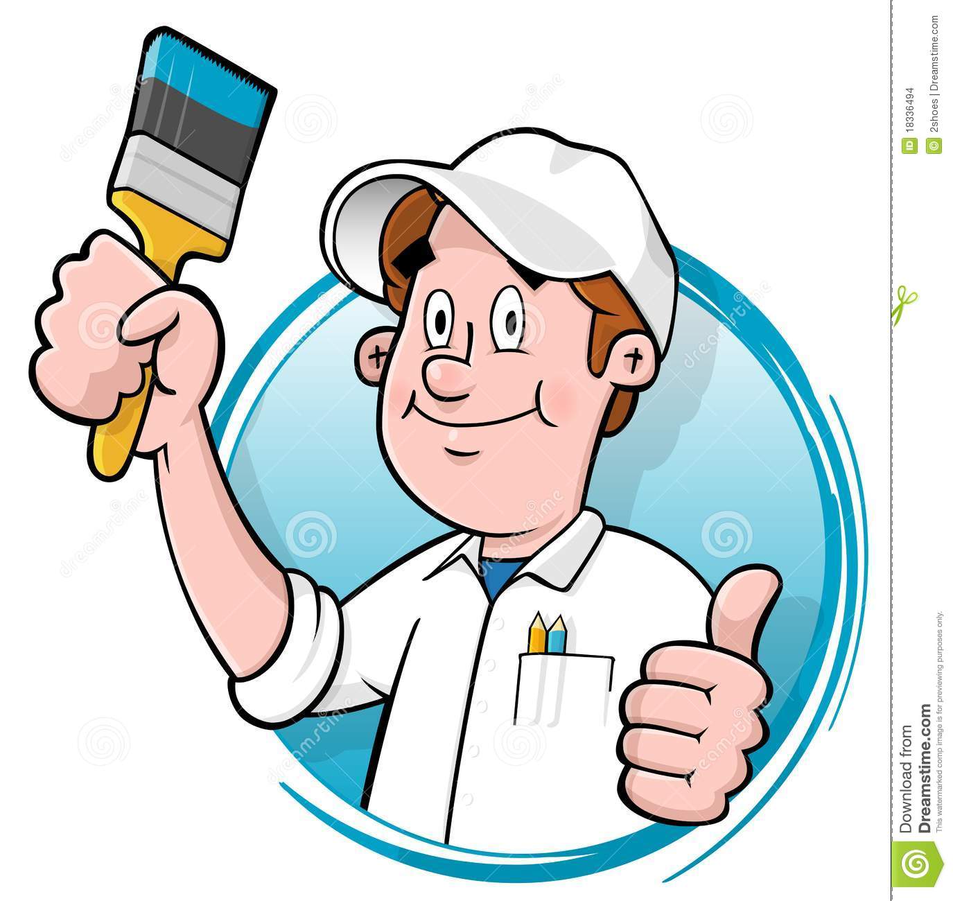 1375x1300 House Painting Logos Clipart