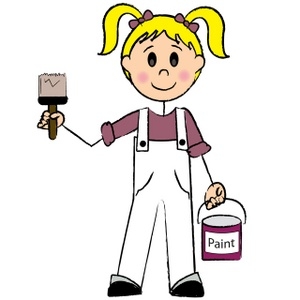 300x300 House Painter Clipart Free