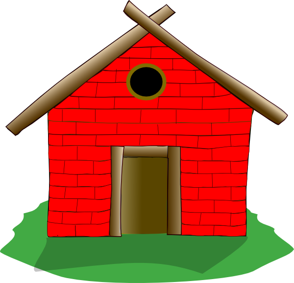 600x579 Free Brick House Clipart Image