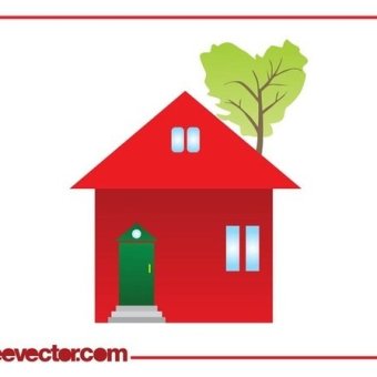 340x340 Eco House Free Vector 123freevectors