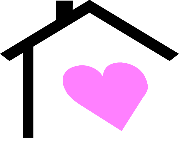 600x479 House Roof And Heart Clip Art