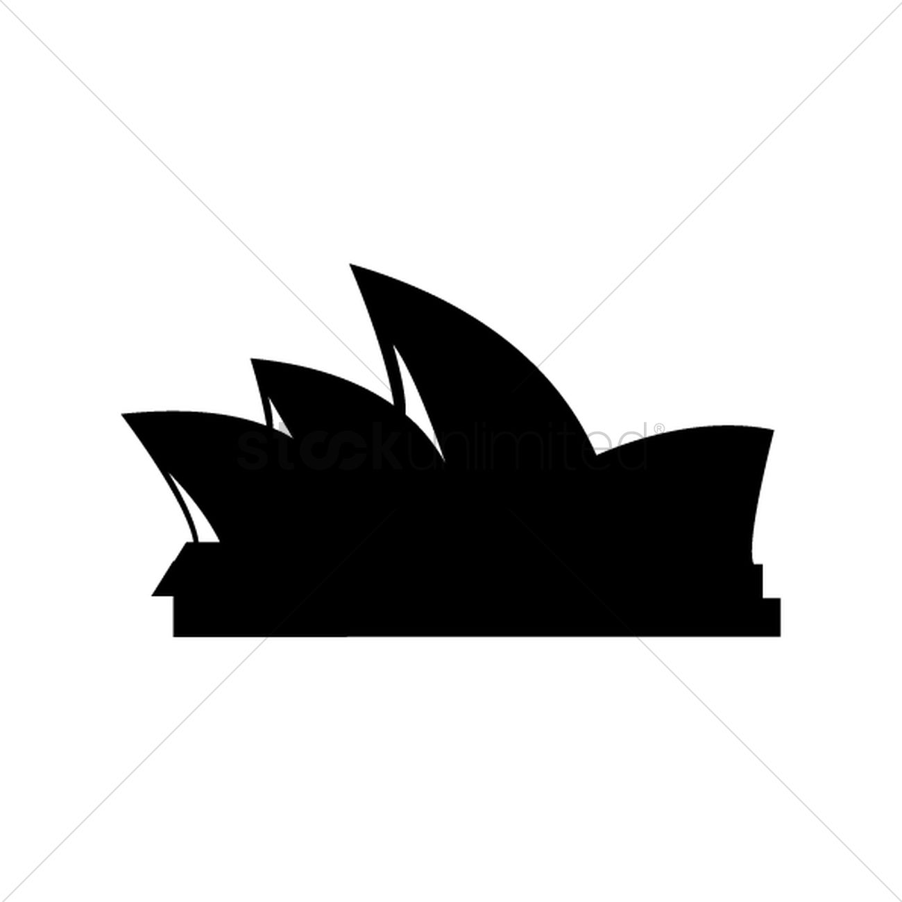 1300x1300 Free Sydney Opera House Vector Image