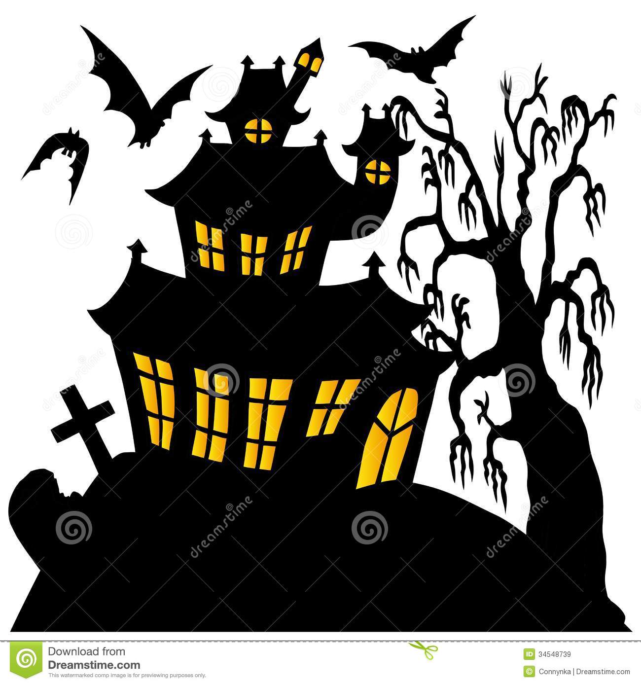 1300x1389 Spooky Clipart Silhouette