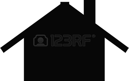 450x285 House Silhouette Royalty Free Cliparts, Vectors, And Stock