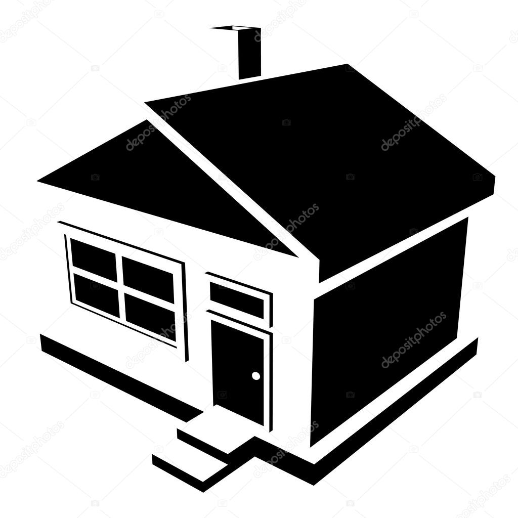 1024x1024 Silhouette Of A House Group