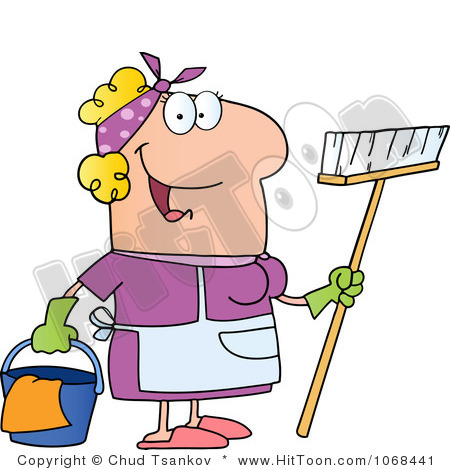 450x470 Housekeeper Clipart