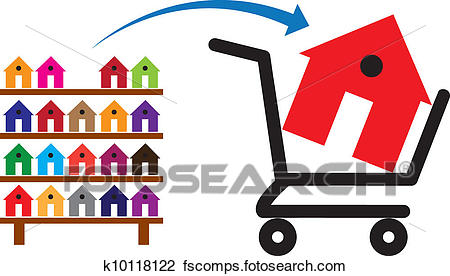 450x276 Clipart Of Concept Of Buying A House Or Property On Sale.