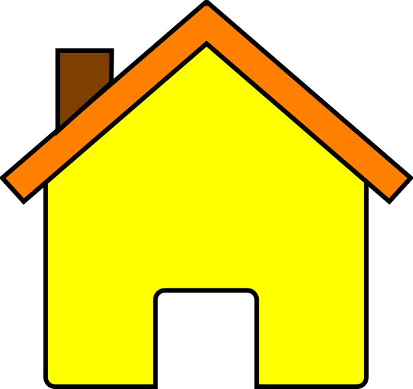 600x565 Yellow House 2 Clip Art