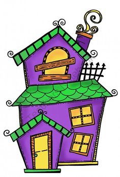 236x347 25 Hand Drawn Houses Digital Clipart