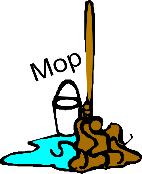 486x595 Mop Chores Clipart