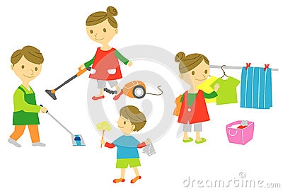 400x270 Doing Household Chores Clipart