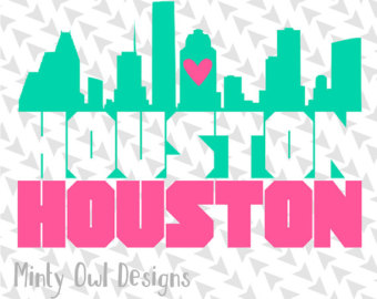 340x270 Houston Skyline Etsy