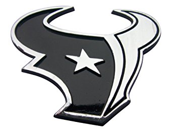 355x266 Houston Texans Metal Auto Emblem Automotive