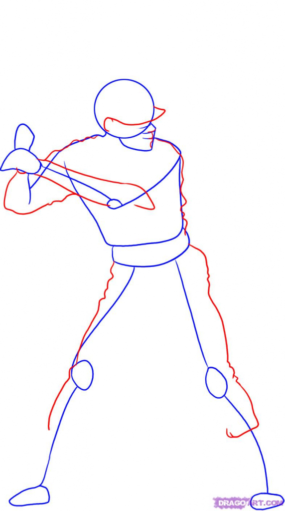 How To Draw A Baseball Field 