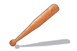300x200 How To Draw A Baseball Bat Drawingnow