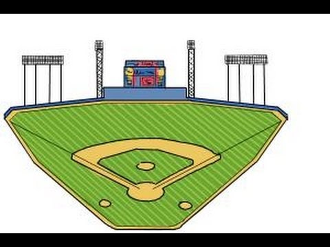 480x360 How To Draw A Baseball Field