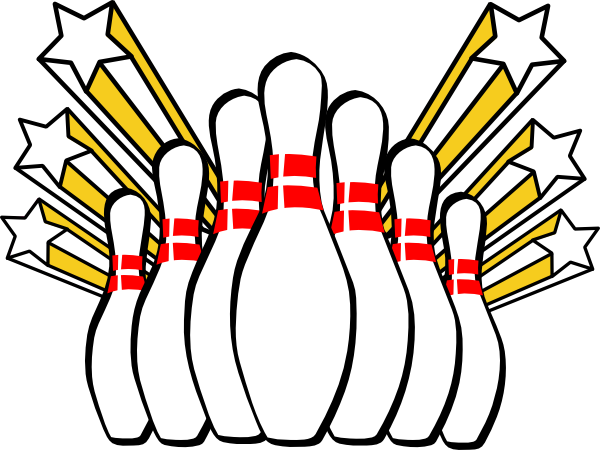 600x450 Bowling Pins Clip Art