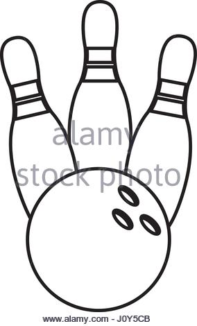 284x470 Bowling Pin Sport Ball Sketch Stock Vector Art Amp Illustration
