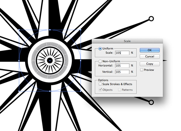 600x436 How To Create An Ornate Compass Rose In Illustrator