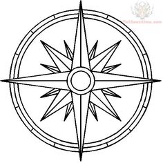 How To Draw A Compass Rose | Free download on ClipArtMag