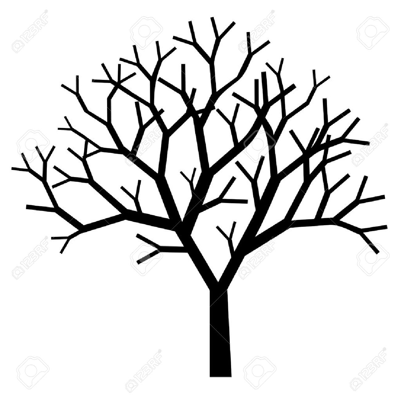 1300x1300 Barren Clipart Bare Tree Branch