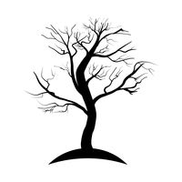 200x200 Collection Of Silhouette Trees Vector Image