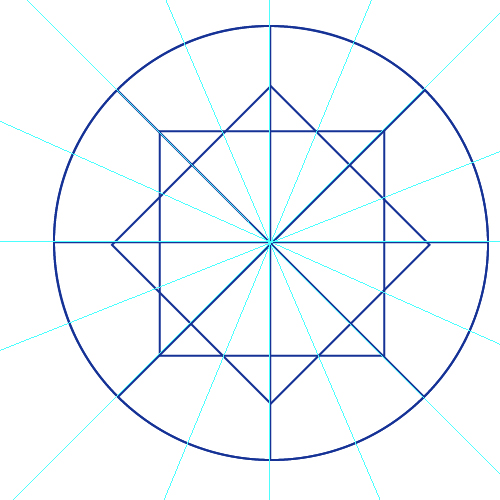 500x500 Drawn Diamond Line Drawing