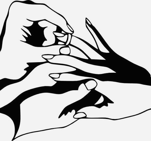 500x467 Unique Diamond Ring Drawing