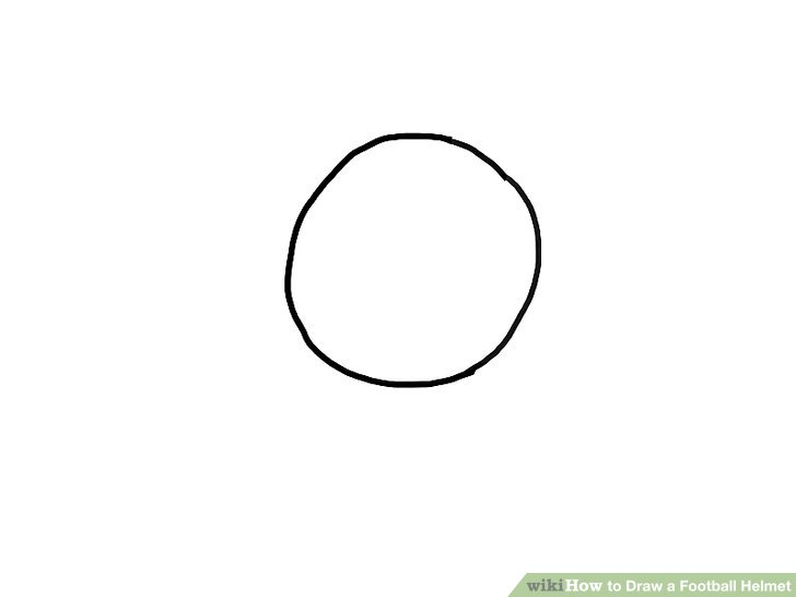 How To Draw A Football Helmet