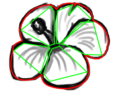 425x316 How To Draw A Hawaiian Flower