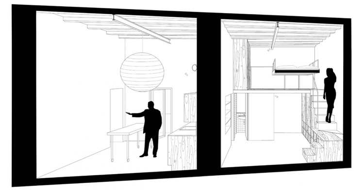 750x396 Making A Loft That's Just 366 Square Feet Feel Big