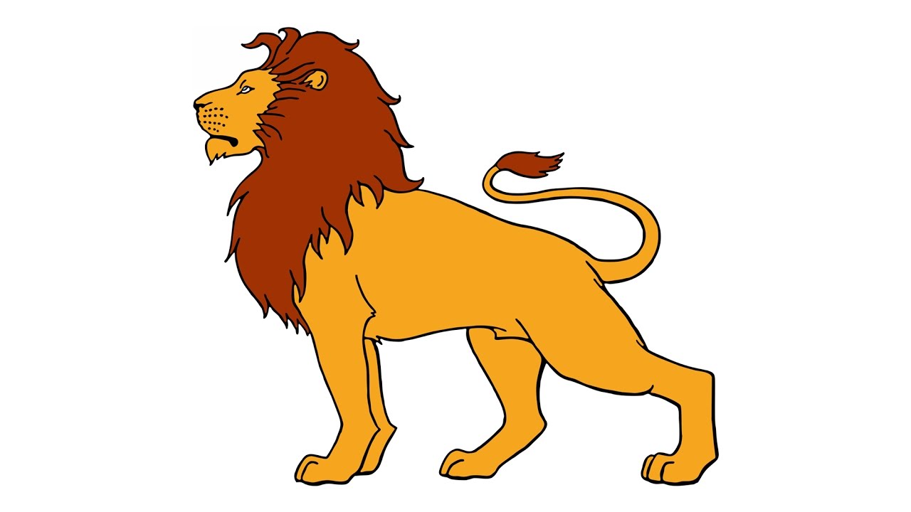 1280x720 How To Draw A Lion (Animals)